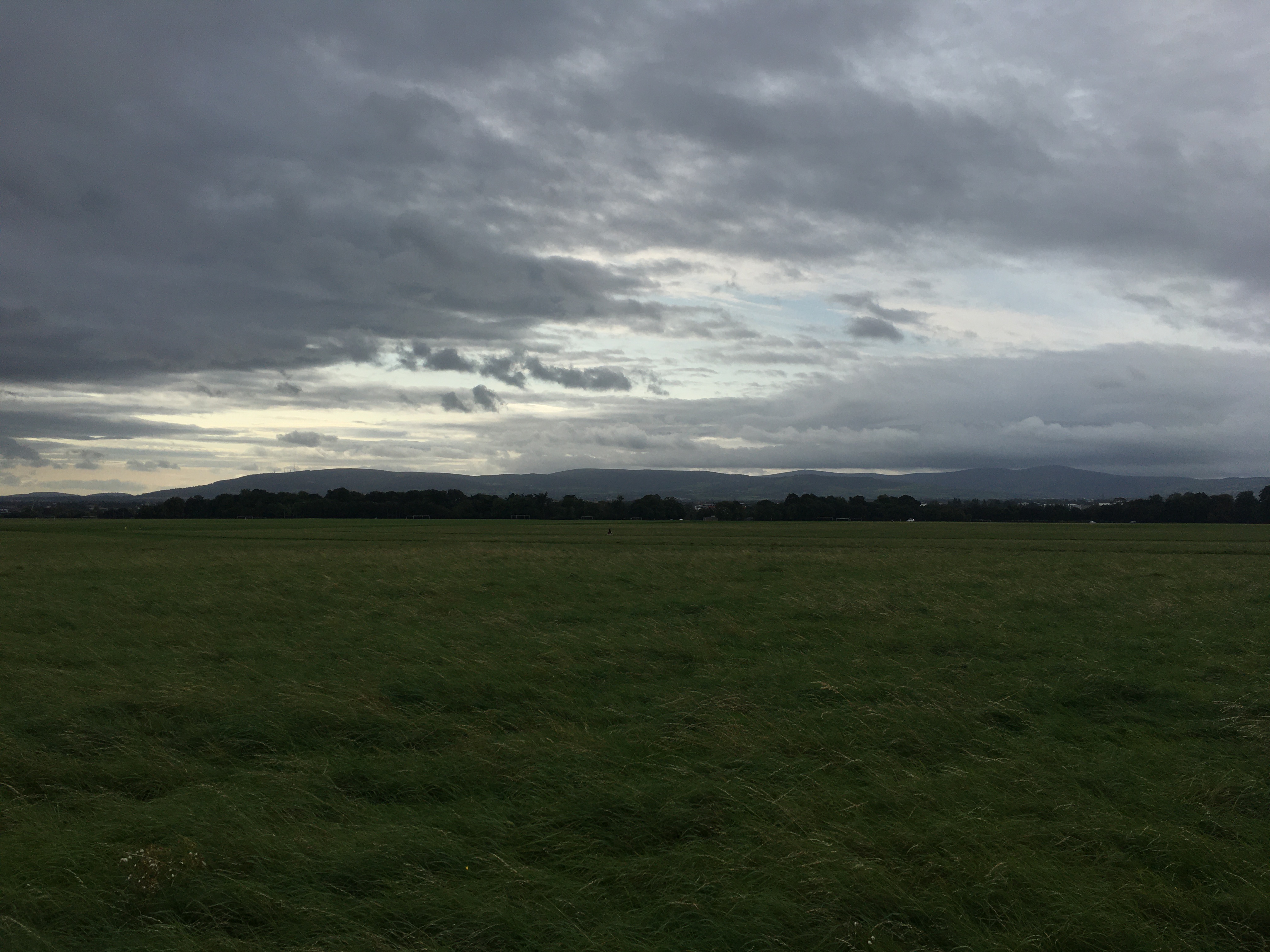 Wicklow mountains as seen from Phoenix Park